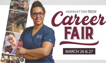 Career Fair Flyer Image with Dates