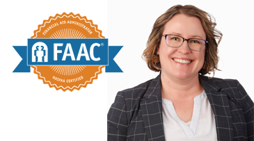 Laura Weiss-Cook Earns Nationally Recognized Financial Aid Administrator Certification